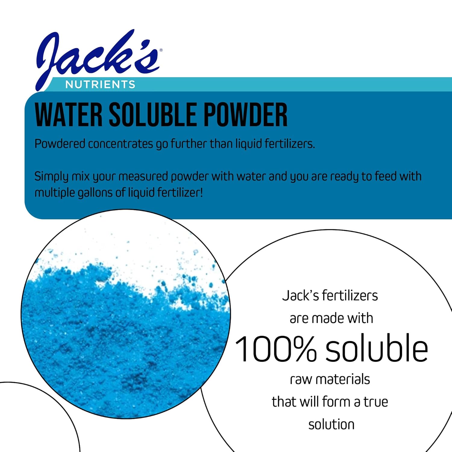 Jack's Classic Nutrients 10-30-20 Bloom Water-Soluble Fertilizer for Root Growth and Fruit Development in Continuous Liquid Feed Programs, 2.2Lbs