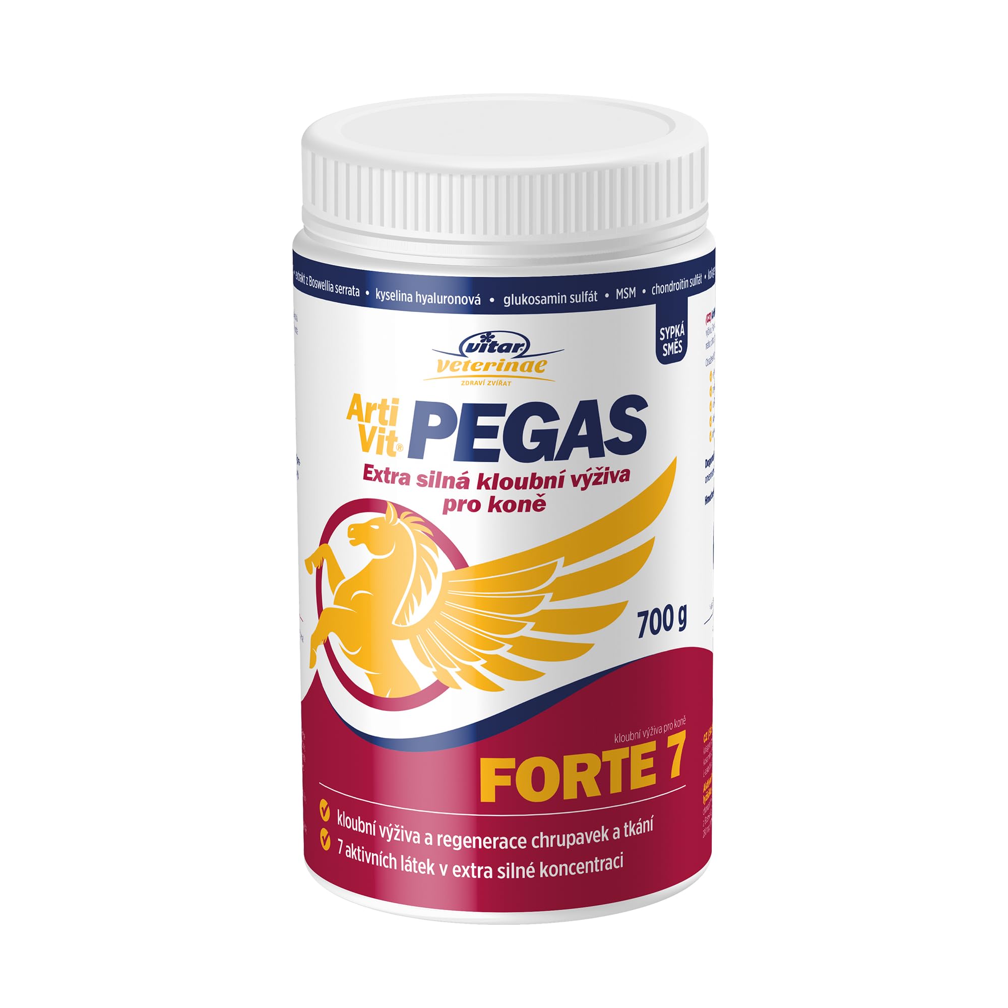 VITAR Veterinae Artivit Pegas Forte 7 extra strong joint nutrition for horses & large dog breeds. Also used by active Athletes.