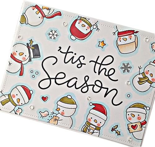 Miniatura 7 de FAWENUCY Troqueles de álbumes de recortes sellos transparentes y troqueles de corte de metal para hacer tarjetas plantilla de papel para