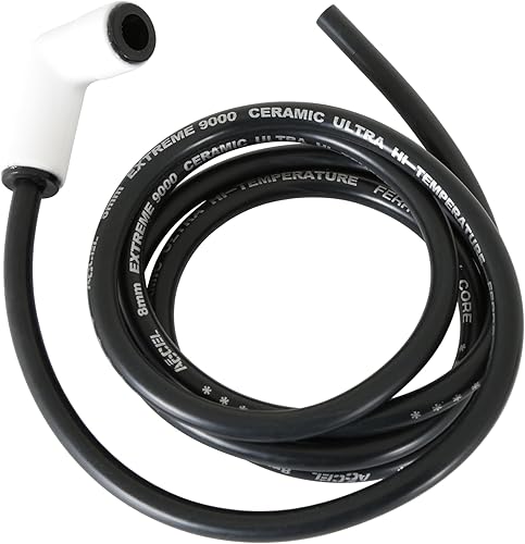 ACCEL 170901C Kit de reemplazo de alambre único con botas de cerámica universal de 90 grados