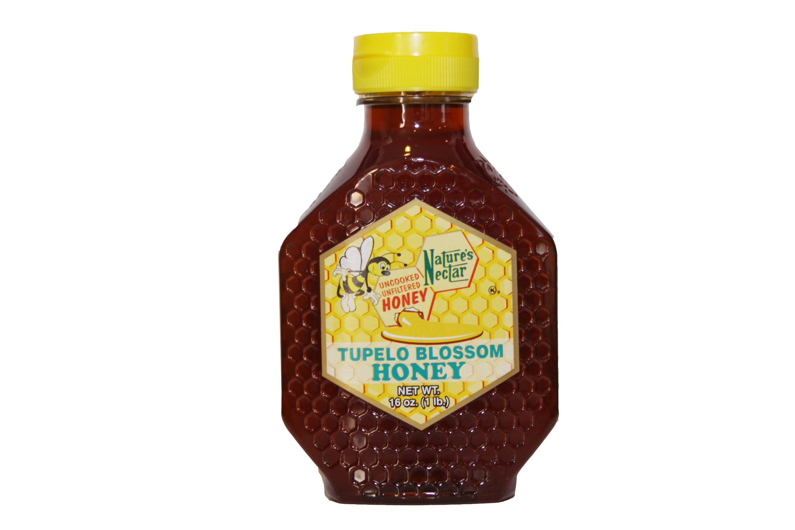 Bee Natural Florida Tupelo Honey | Natural, Pure, Unfiltered, and Uncooked | Kosher Certified | Perfect for Sweetening, Baking, and Recipes (8 Ounce Jar)