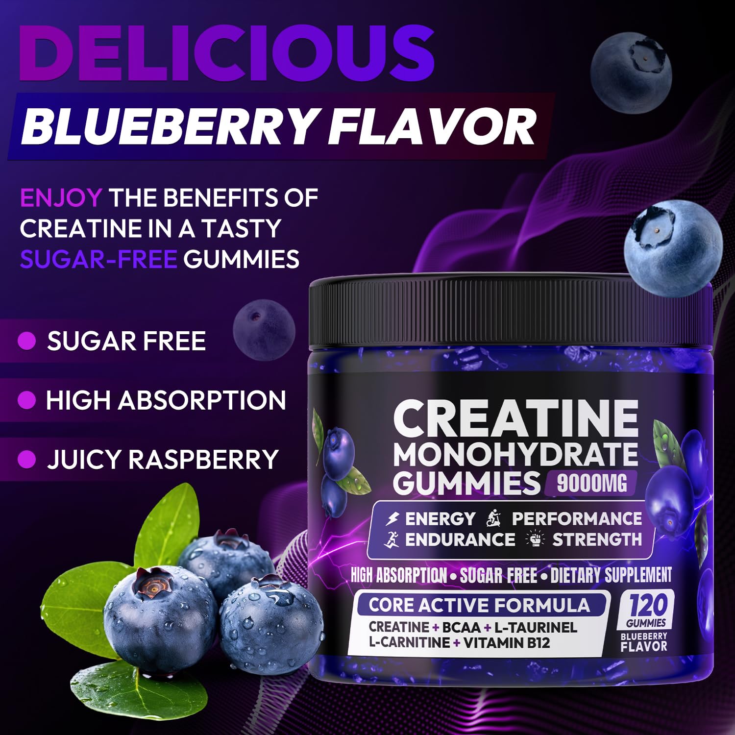 Creatine Monohydrate Gummies 5000MG for Men & Women, Creatine Pre-Workout — Amazon image 6