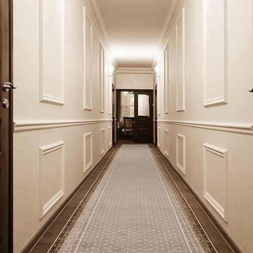 Miniatura 2 de Amyracel Camino de plástico para alfombras de pelo bajo, protector de alfombra de vinilo transparente para pasillo, tapete protector de alfombra,