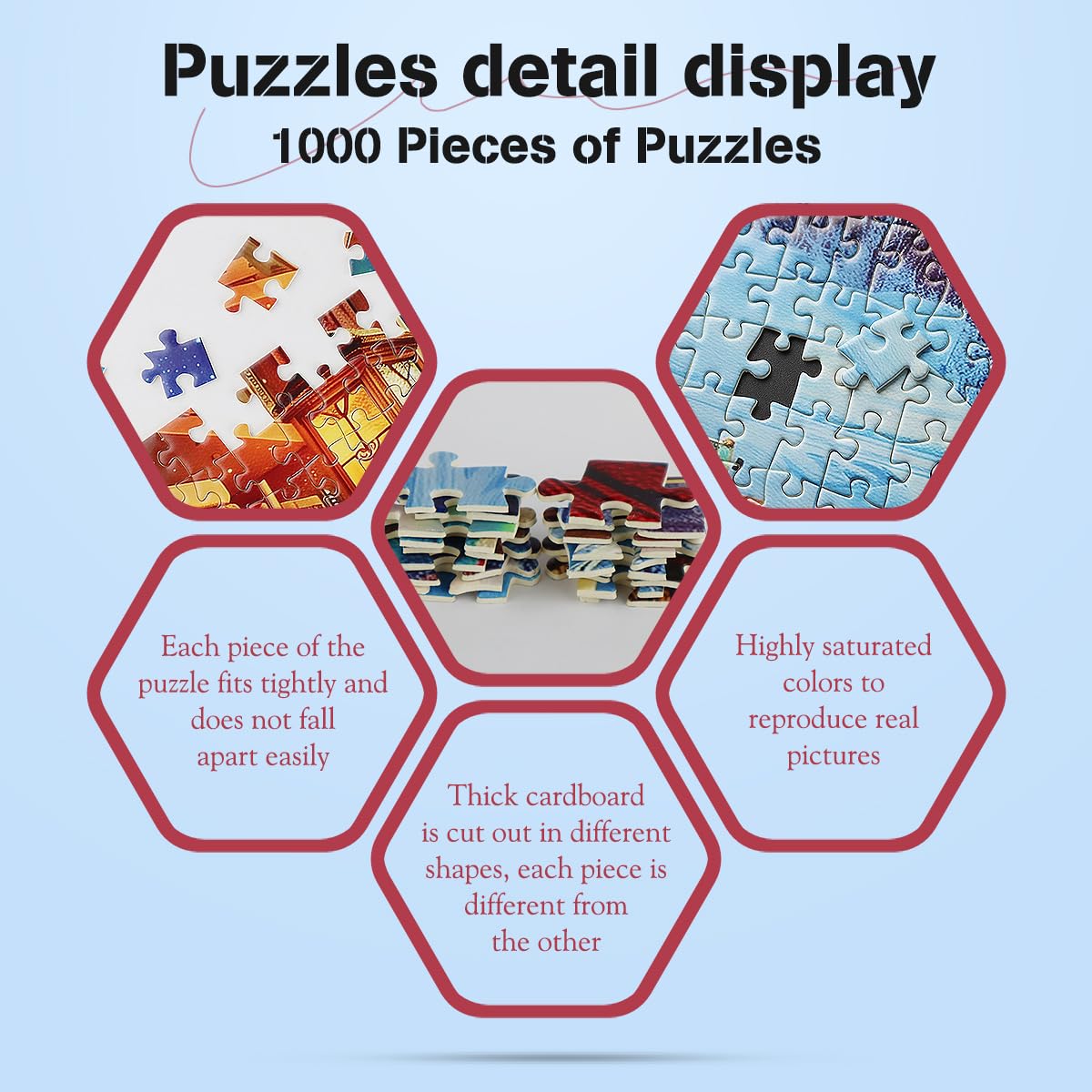 MISITU 1000 Pieces Jigsaw Puzzles for Adults Winter Reading Books 1000-Pieces Puzzles Snow Cats Art Jigsaw Puzzles Impossible Hard Difficult Challenging Jigsaw Puzzle for Adults 28 x 20 inch - Image 4