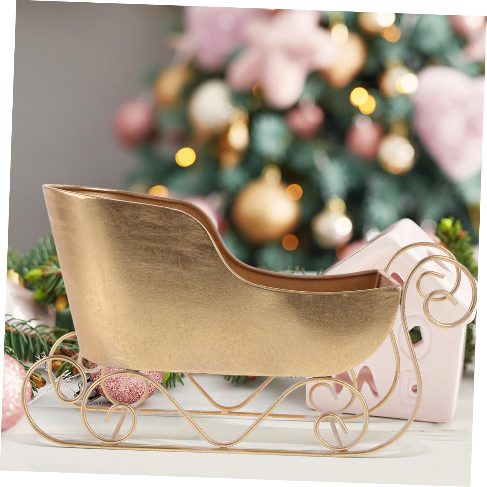 Schlittenornament Aus Eisen Für Weihnachtsdeko Dekoration Zuhause Kreativ Schmuck Für Feste Modell
