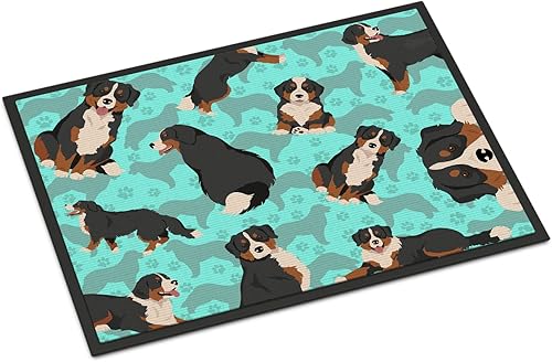 Caroline's Treasures Alfombra Bernese Mountain Dog para interiores o exteriores, 24 x 36 pulgadas