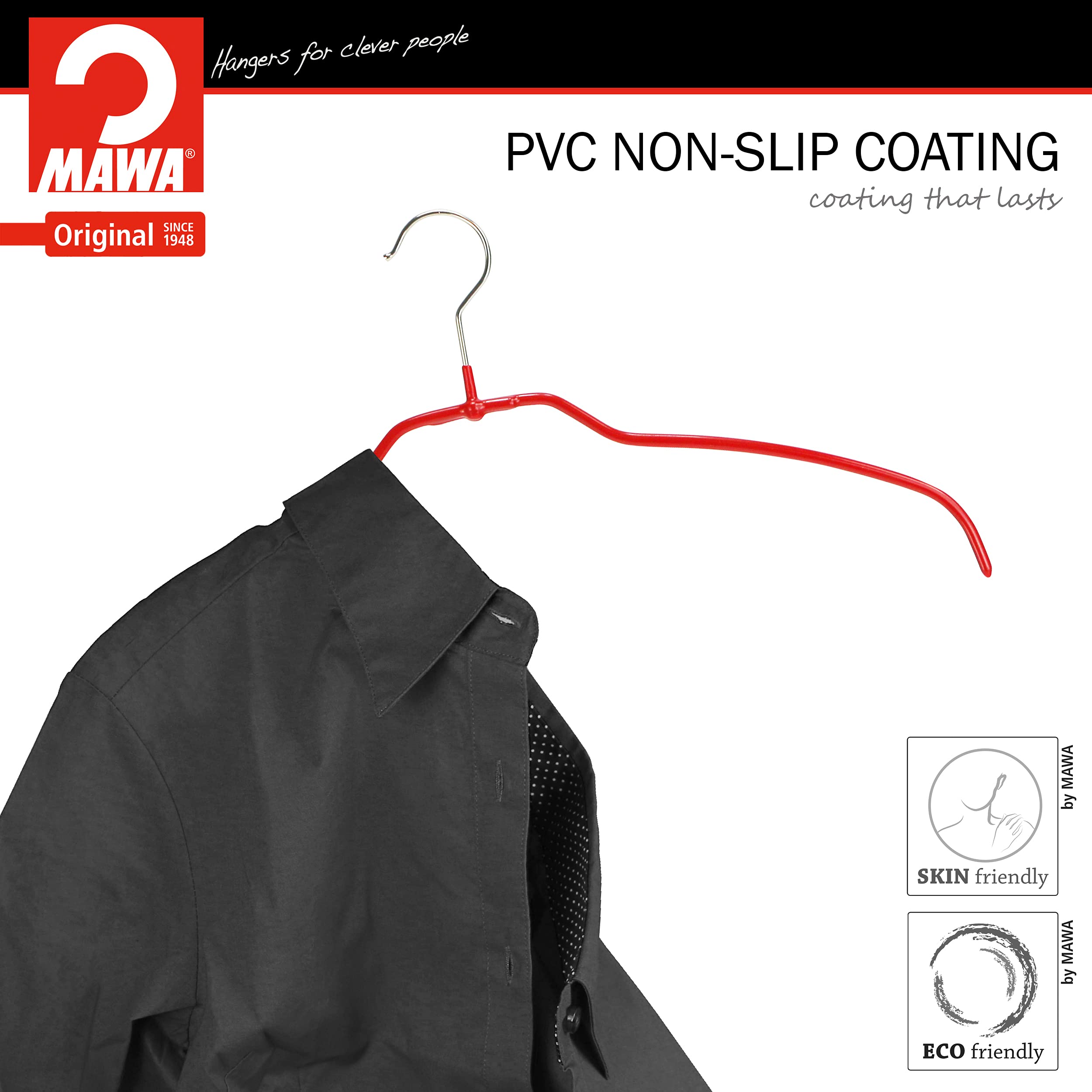 Lot De 10 Cintres Plastiques Adultes Antidérapants - Robustes, Gain De Place, Pour Chemises, Pantalons Et Vestes - 6