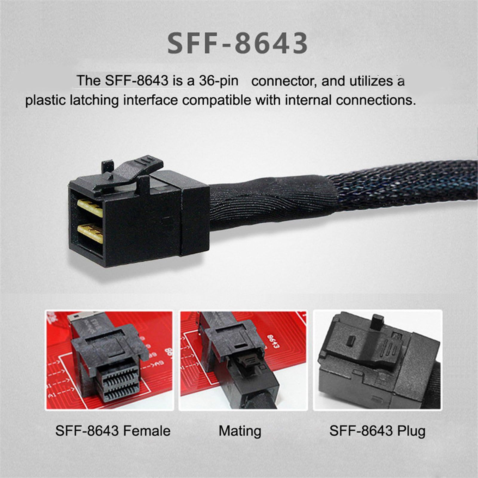 Amazon.co.jp: 36 ピン SFF-8643 から SFF-8643 サーバー ストレージ