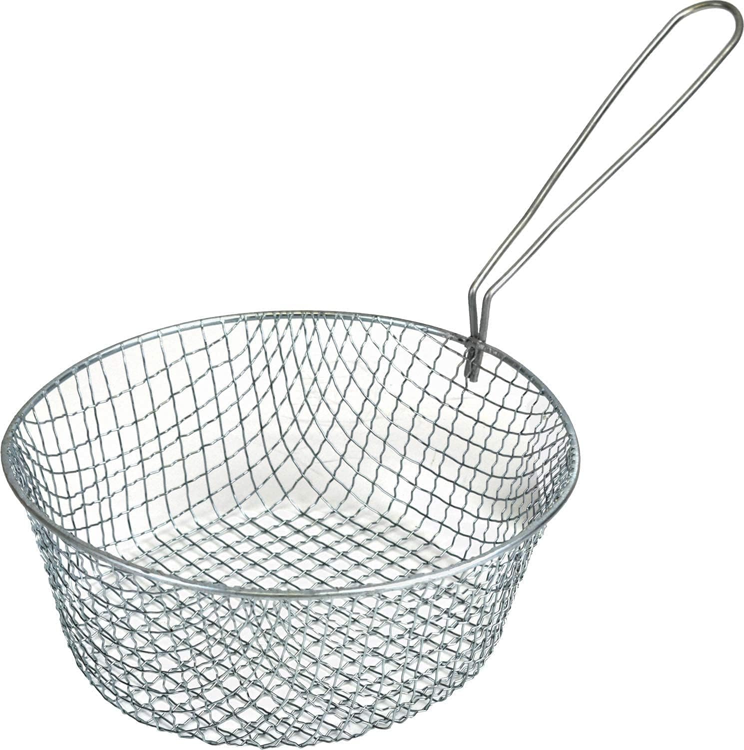 Vision21® Deep Wire Strainer Frying Baskets, Oil Drainer Round Fryer