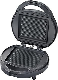 Prestige PGSP Single Sandwich Toaster with Fixed Grill Plate(500W, Black, Non-Stick)