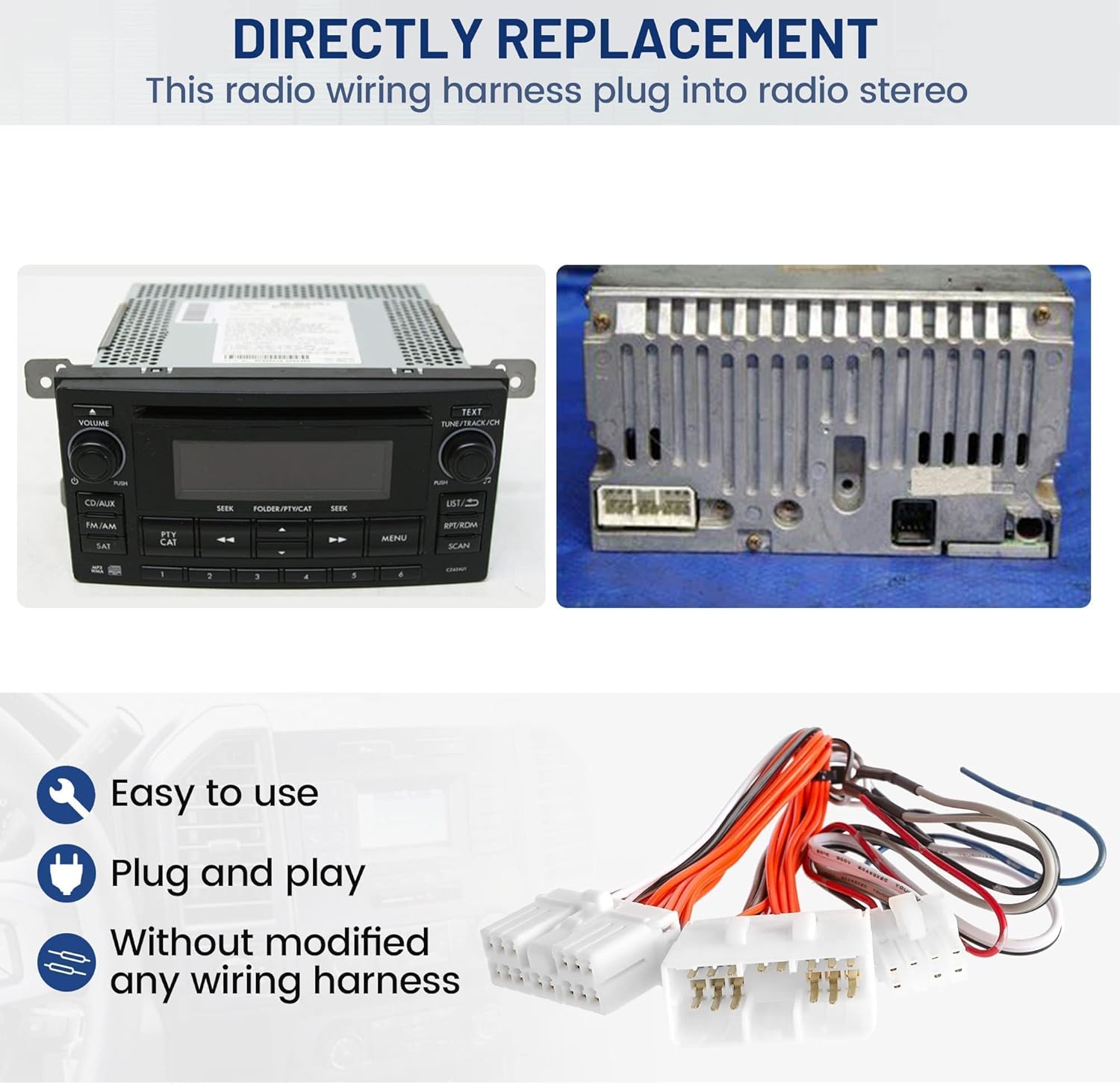 NuIth Add an Amplifier Adapter w/Amp Turn On Wire for 1997-2008 Subaru Impreza Forester Outback WRX, Added an Amp Amplifier Interface to Factory Radio System 2-Channel RCA Line Output Coverter