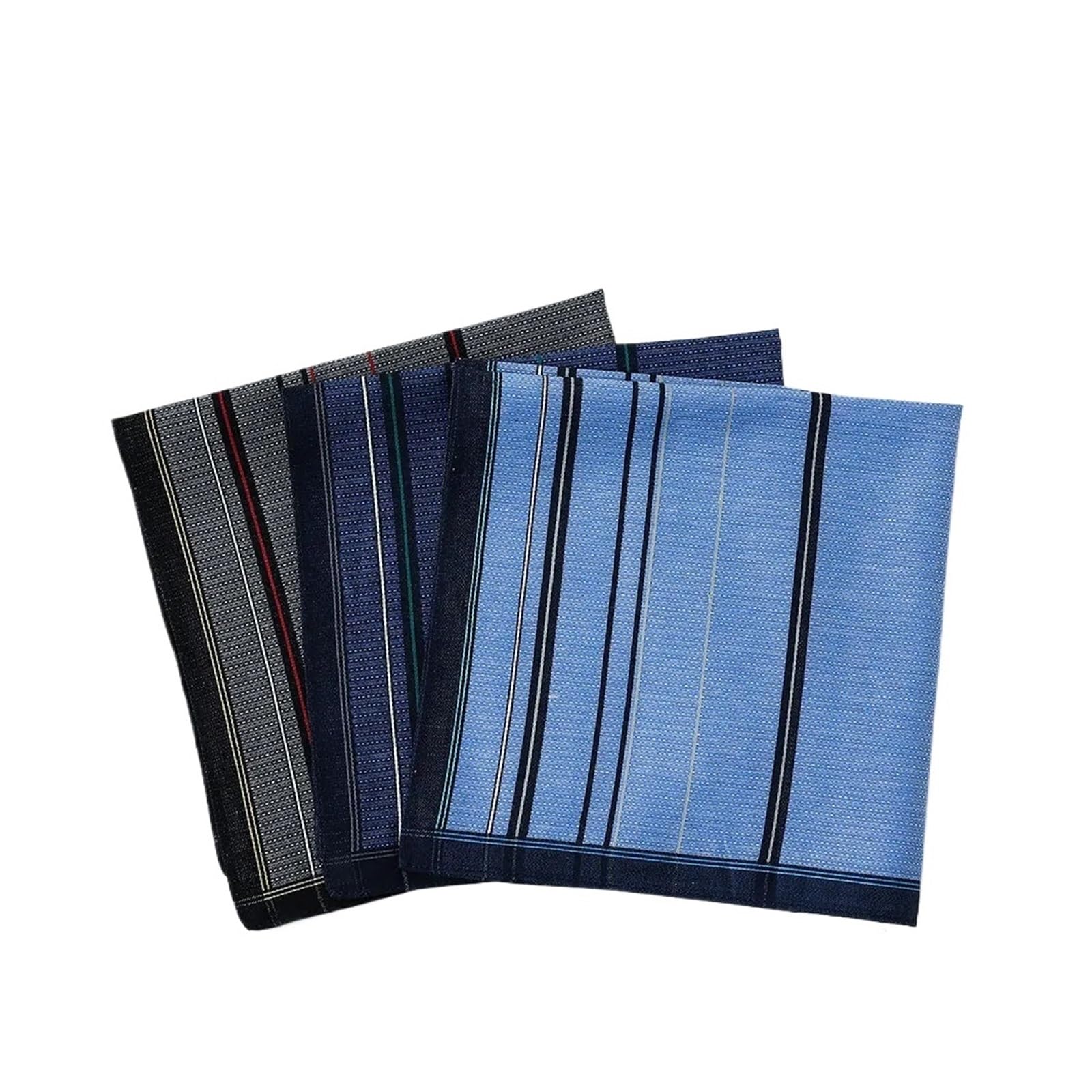 Pañuelos De Bolsillo Para Hombres Pañuelo de algodón teñido a cuadros nostálgico 3/6 piezas