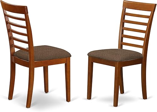 Miniatura 6 de East West Furniture AVML5-SBR-C - Juego de comedor de 5 piezas para 4 personas, incluye una mesa de comedor ovalada con hojas de mariposa y 4 sillas