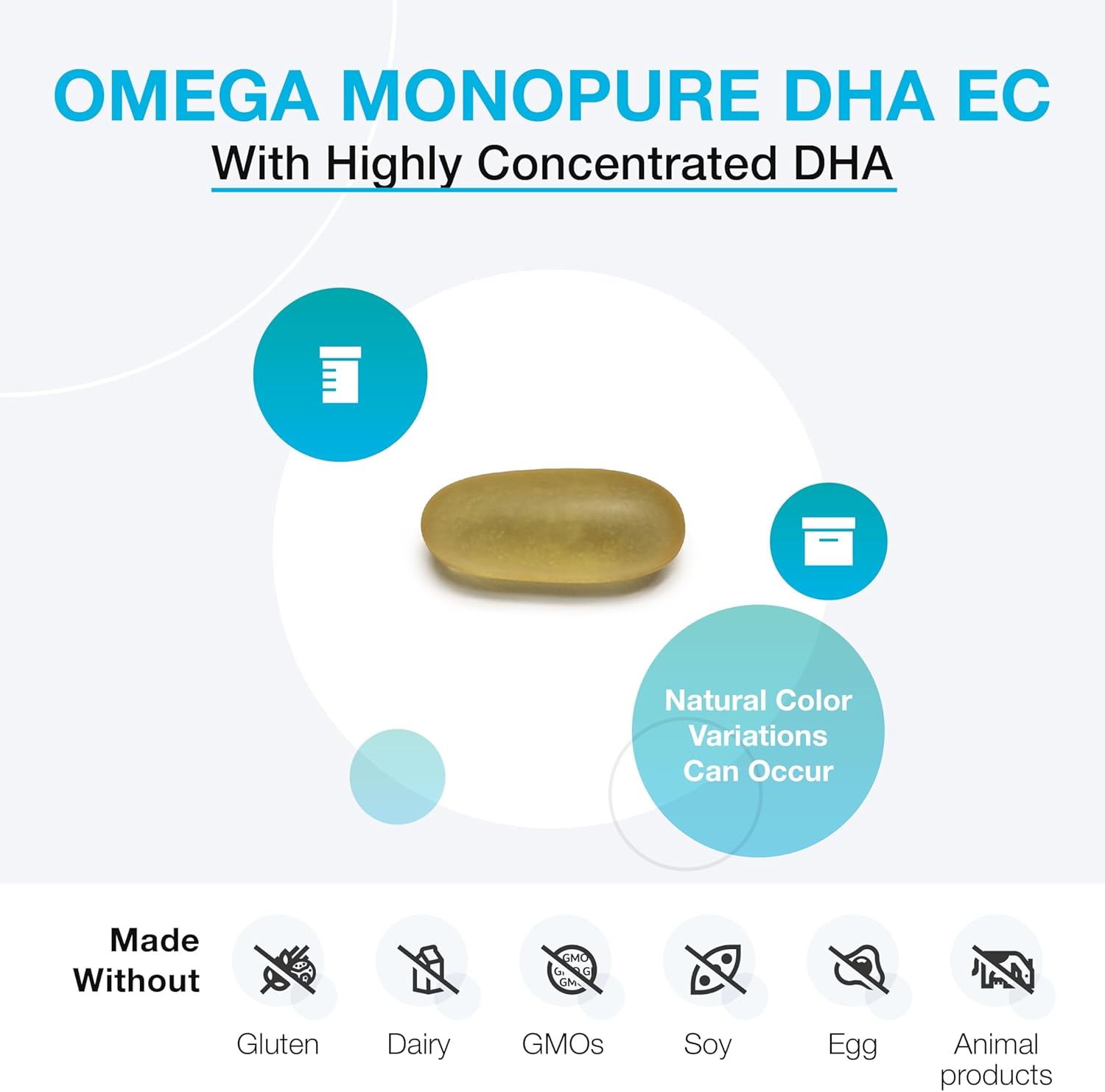 XYMOGEN Omega MonoPure DHA EC - Highly Concentrated DHA Fish Oil - Omega-3 Supplement for Cardiovascular, Immune + Cognitive Support (30 Softgels) - Image 3