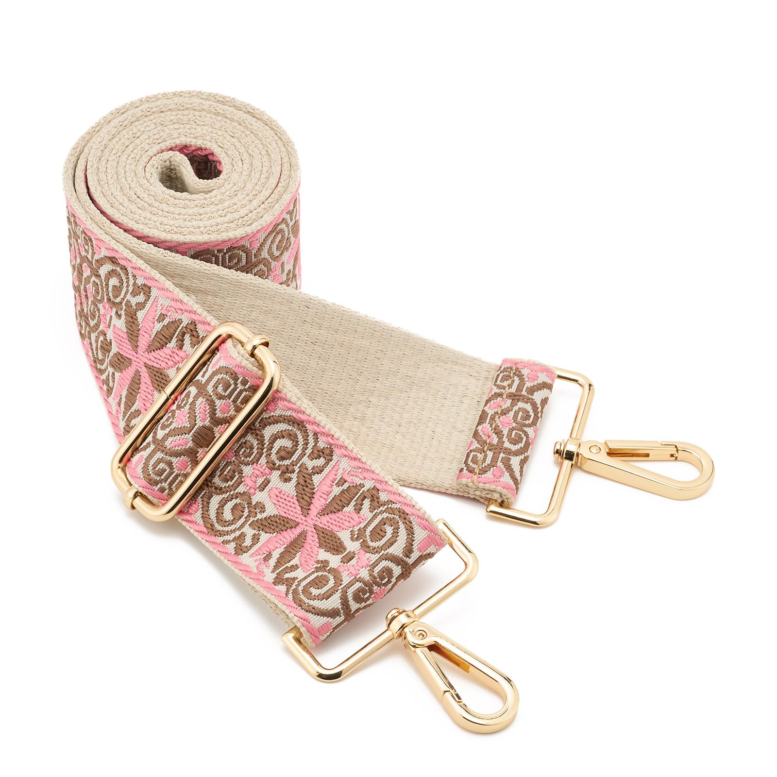 Wide Shoulder Strap Adjustable Replacement Belt Guitar Style Crossbody Bag Handbag Strap Multicolor Canvas Straps(Wide:2in)(Color81)