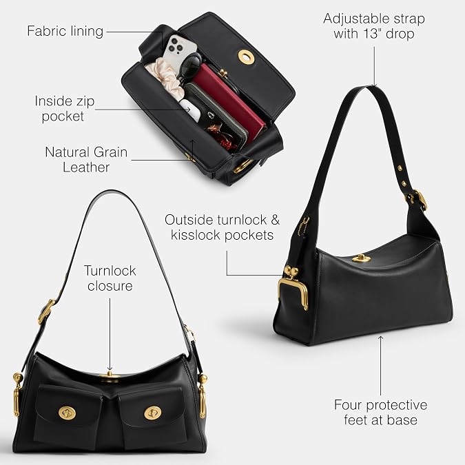 Coach Women's Coach Turnlock Haversack Bag