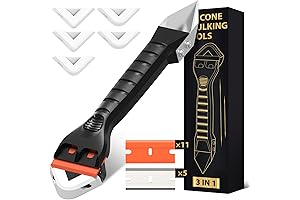 Caulk Remover and Tool Kit - 3 in 1 Grout Removal Silicone...