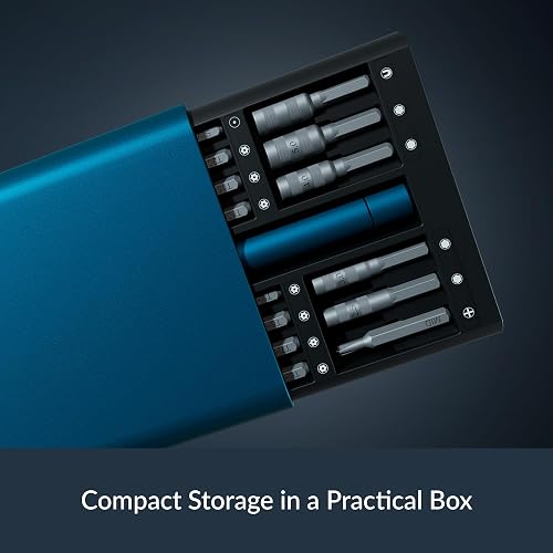 ARCTIC Precision Screwdriver Toolkit - Jeu de tournevis de précision 62 en 1, Philipps/Slotted/Torx/Pozidriv/Hex, boîtier aluminium, pour électronique, ordinateur portable, tablette, lunettes, montres - 3