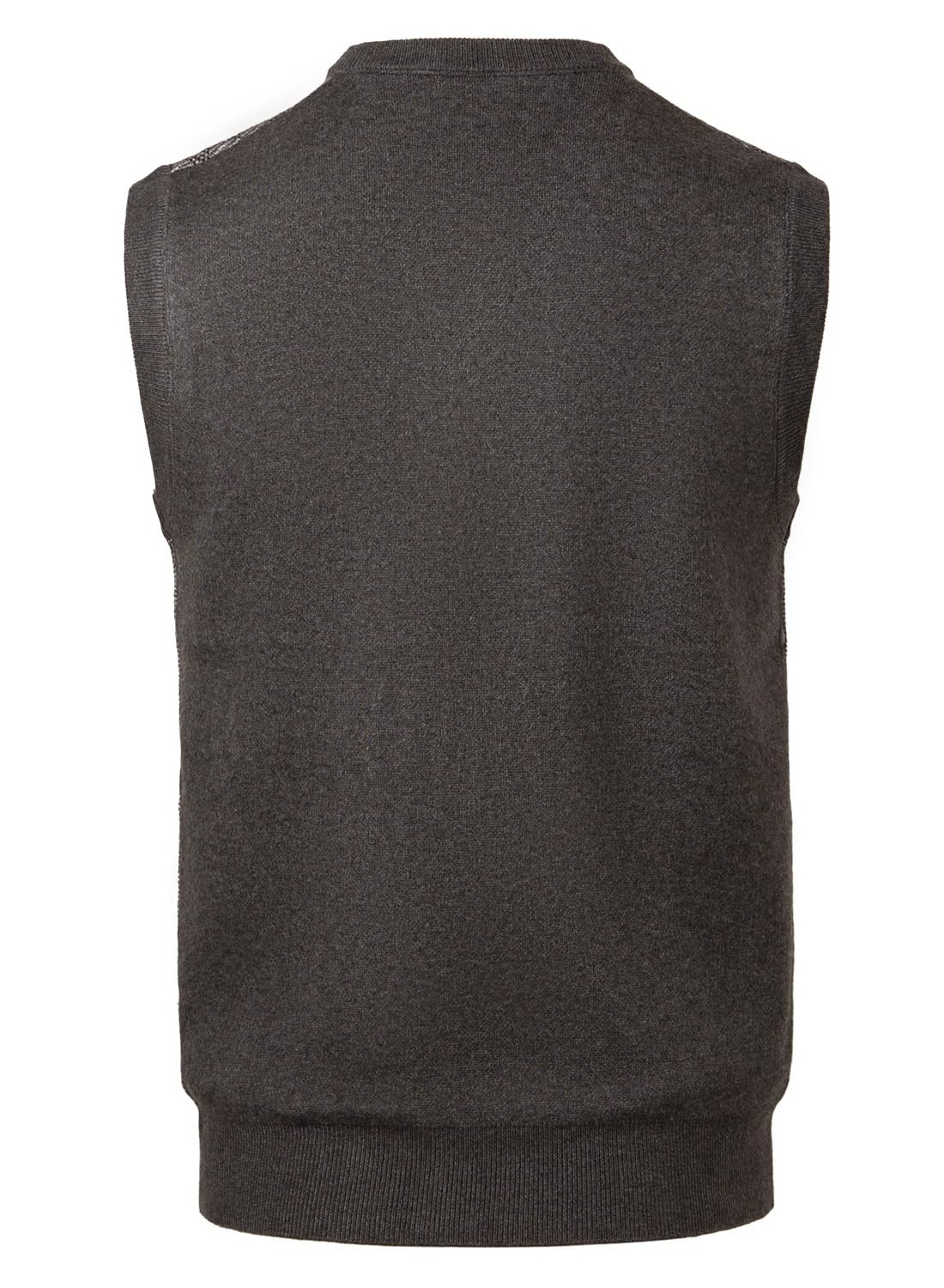 Chaleco de Punto sin Mangas para Hombre V-Cuello a Grueso Cuadros Negocios Jerséis Chaleco Caballero Suéter Chaqueta de Diamante Invierno Otoño