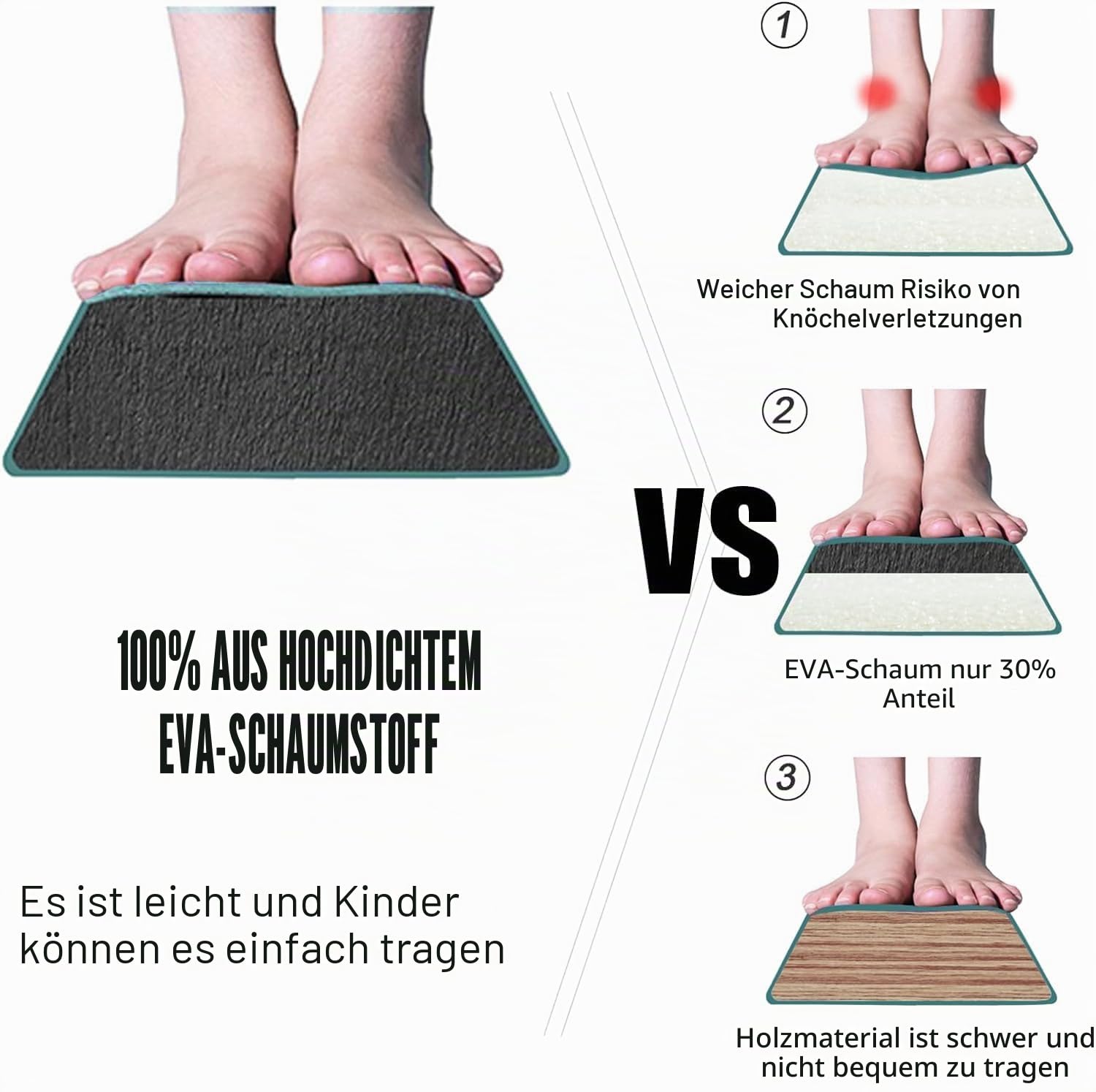 Schwebebalken Kinder 210/240/270/300cm Faltbarer Balken Turnen Balance Beam für Zuhause Training Klappbarer Schwebebalken Gymnastik Gymnastikbalken mit Rutschfestem Boden und Tragetasche