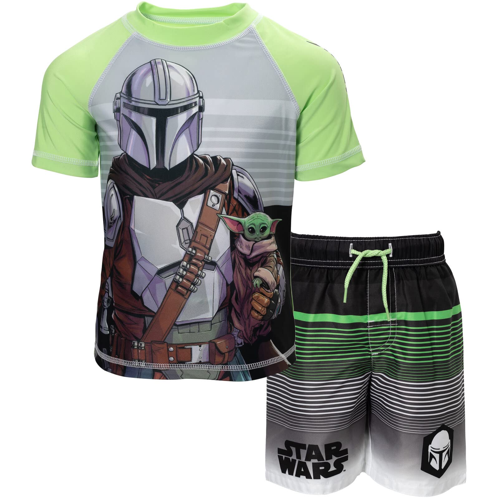 Star Wars The Mandalorian The Child - Conjunto de traje de baño para niños pequeños a grandes
