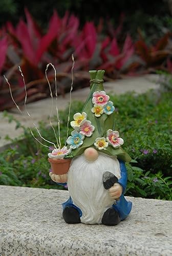 Miniatura 5 de Decoración de gnomo de jardín, gnomos solares, decoración de jardín con luces de fuegos artificiales en la mano para jardín, patio, césped,