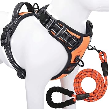 NEOMART Dog Harness | No Pull Harness | 3M Reflective Oxford Fabric Vest For Dog Belt for Small Medium Large Dogs | Easy Control dog chest belt ? No More Pulling Tugging or choking. Dog Harness with