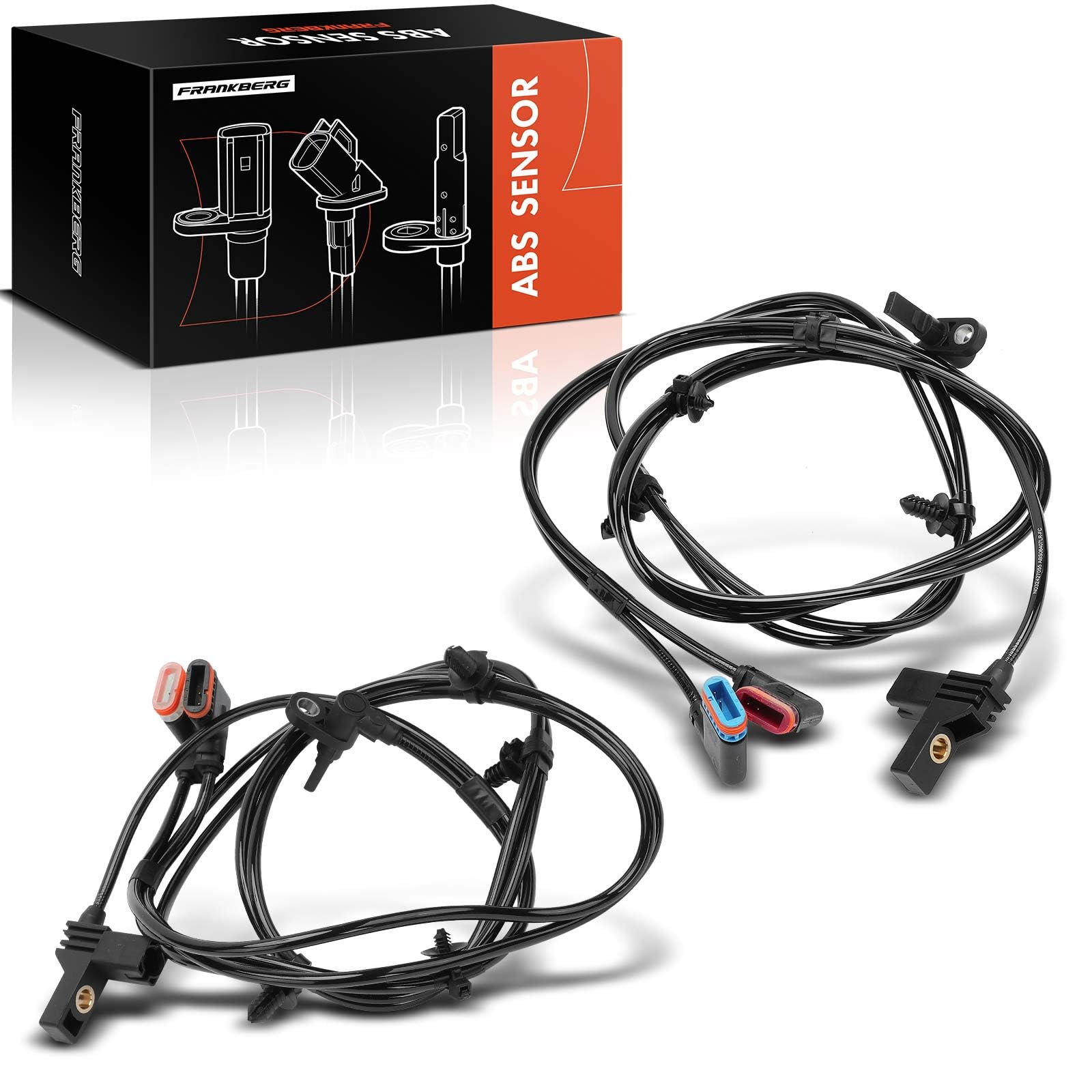 Frankberg 2x Sensor de velocidad de rueda ABS 2 Polos Compatible con Viano W639 CDi 22 CDi 20 32 Vito/Mixto Furgoneta W639 109 CDi 111 CDi 115 CDi 119 122 Vito Bus W639 109 CDi 111 CDi A6395406407