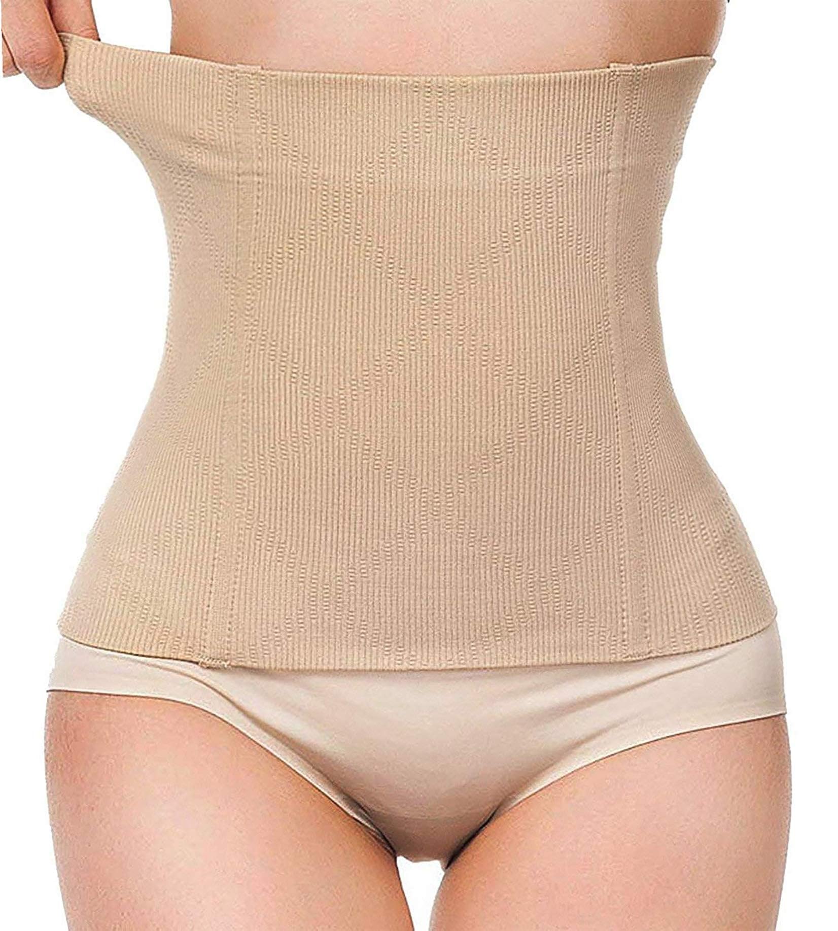 MAKINGTEC 2 in 1 Postpartum Recovery Belt, Body Wrap for Tightening Loose Skin, Post-Surgery Waist Trainer and Belly Binder - Size M