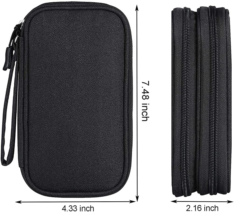Image of Portable Storage Organizer for USB Cable, Earphone, Power Bank,Charger, Hard Disk & Digital Gadgets, with Mesh Pockets Size Inside's Material and Color May Vary JDGP-5
