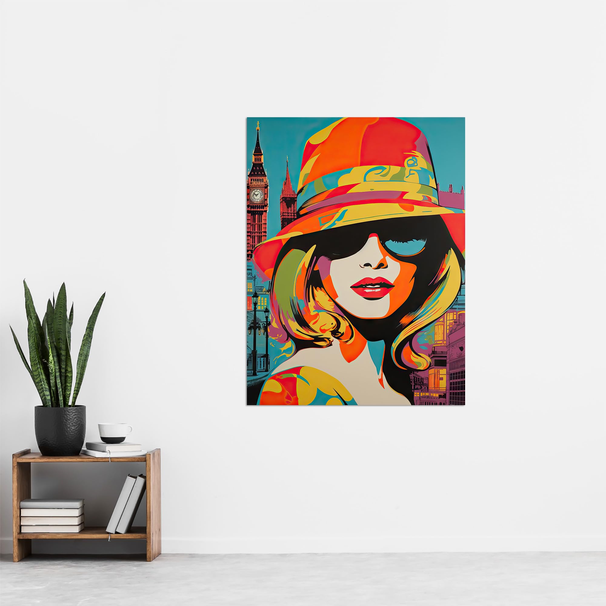 アート・デザイン・音楽 ANTONIO 60 70 80 Amazon.com: Artery8 1960s London Chic Retro Neon Orange Blue Woman