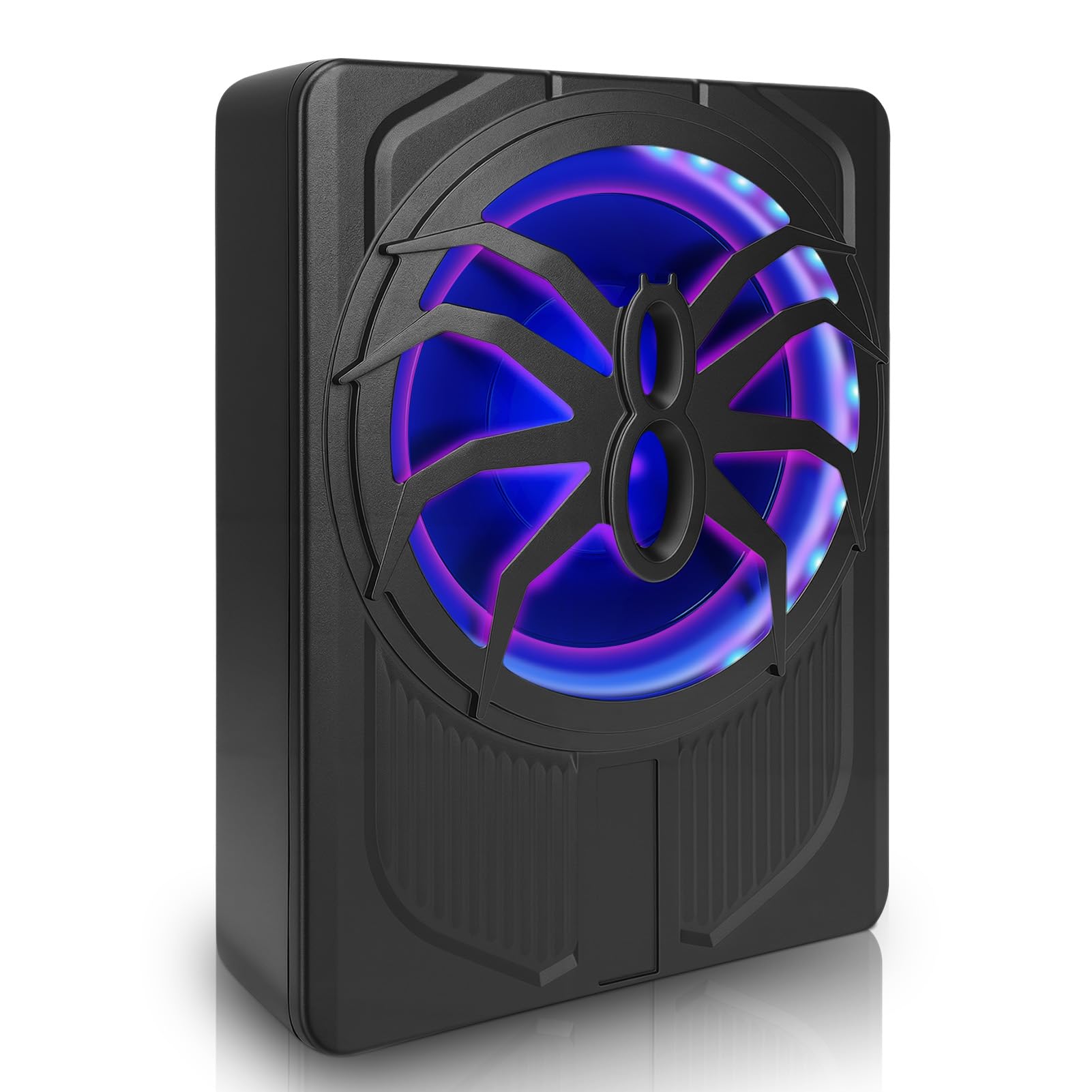 VINGVO Subwoofer para coche, 10 pulgadas, 800 W, subwoofer activo para coche, 2,6 ohmios, ultraplano, subwoofer para coche, con amplificador controlador de sonido bajo, altavoz para vehículo, camión