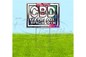 CBD Vape Oil Smoke Yard Sign