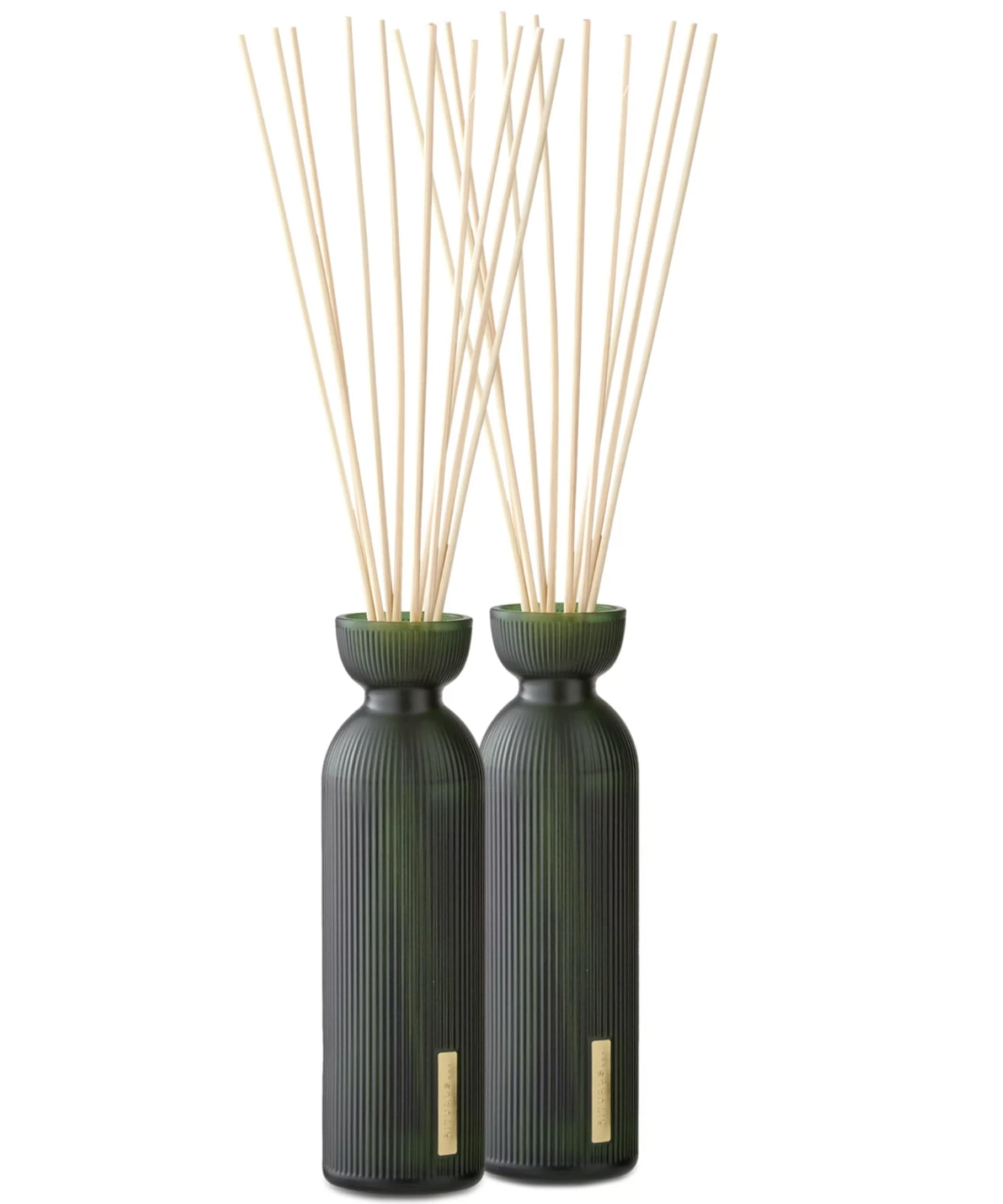Rituals Green The Ritual Of Jing Reed Diffuser Sticks Value Pack 2 X 250Ml - With Sacred Lotus & Jujube - Relaxing And Calming Properties