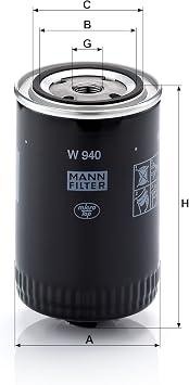 Mann-Filter W 940 Spin-on Oil Filter