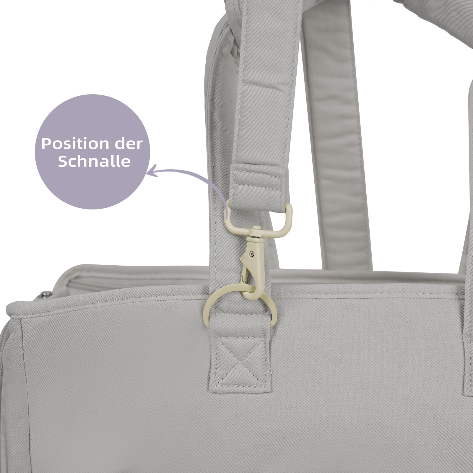 ONECUTE Tracolla per portatori di animali – Accessori leggeri e comodi per viaggiare facilmente – Riduce il carico di portare il tuo animale domestico (grigio)