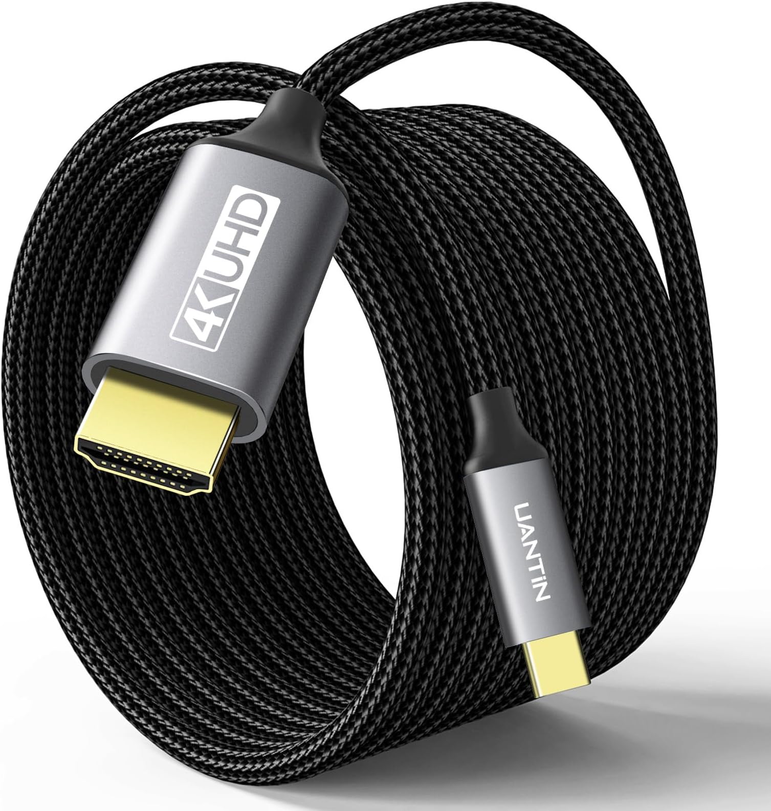 USB C to HDMI Cable 3M | 4K High-Speed USB 3.1 Type-C to HDMI 2.0 Cord for Home Office,[Thunderbolt 3/4 Compatible] with MacBook Pro/Air,Galaxy S8 to S23, iPad Pro, iMac, Surface, Dell