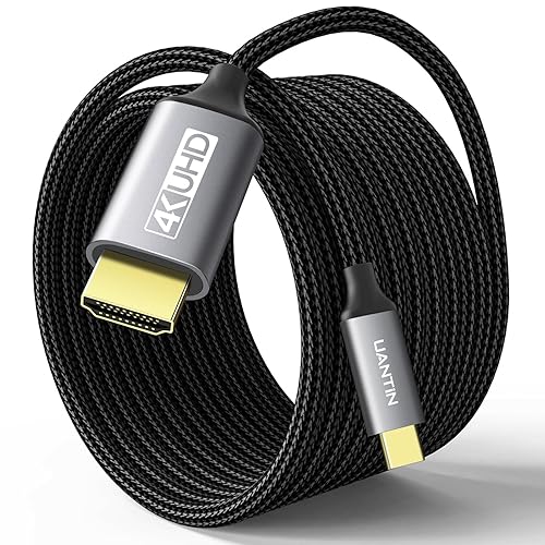Cable USB C a HDMI de 10 pies  Cable USB 3.1 tipo C a HDMI de alta velocidad 4K compatible con Thunderbolt 34 con MacBook ProAir, Galaxy S8 a S23,