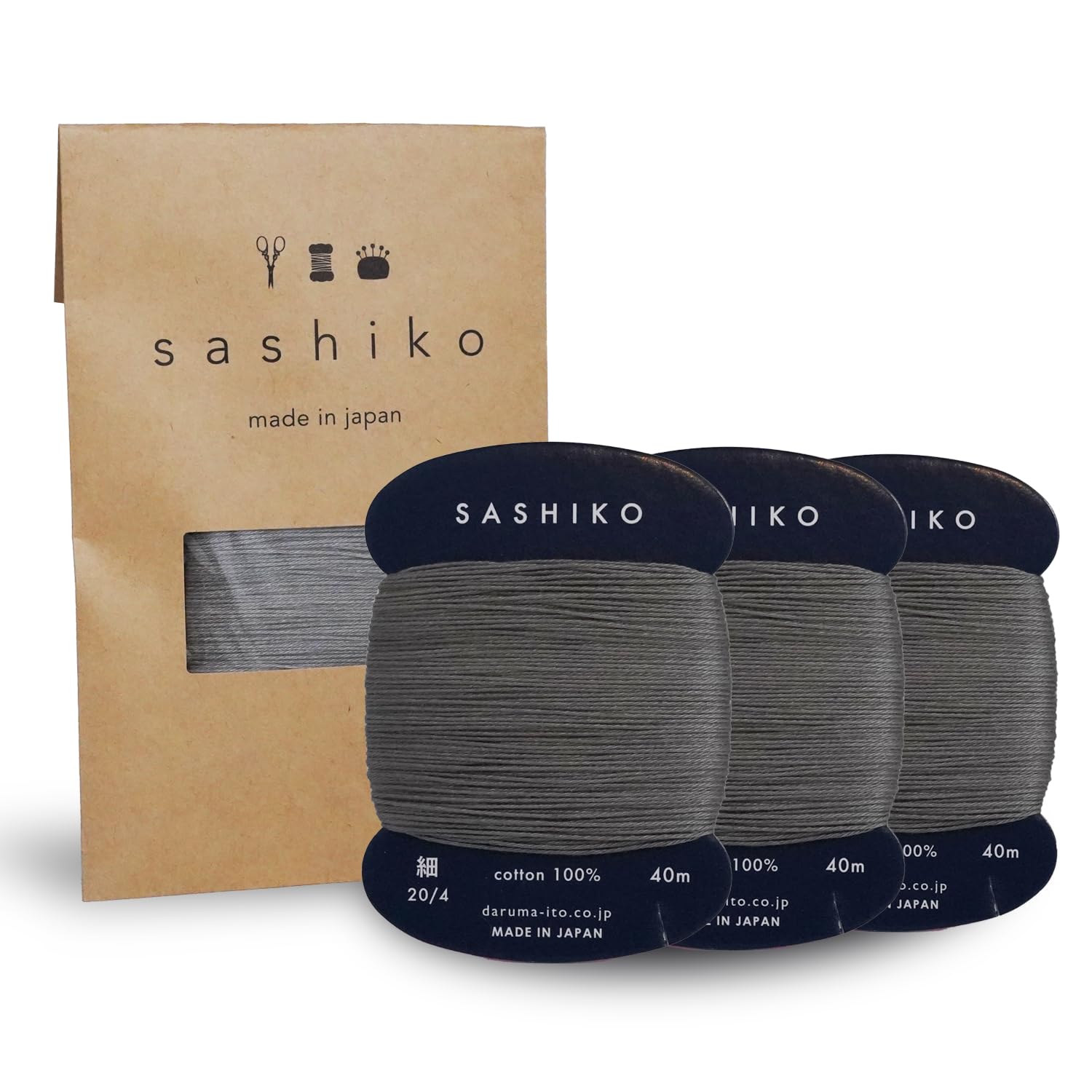 Daruma Sashiko Thread Rolls - Beginner Kits -32