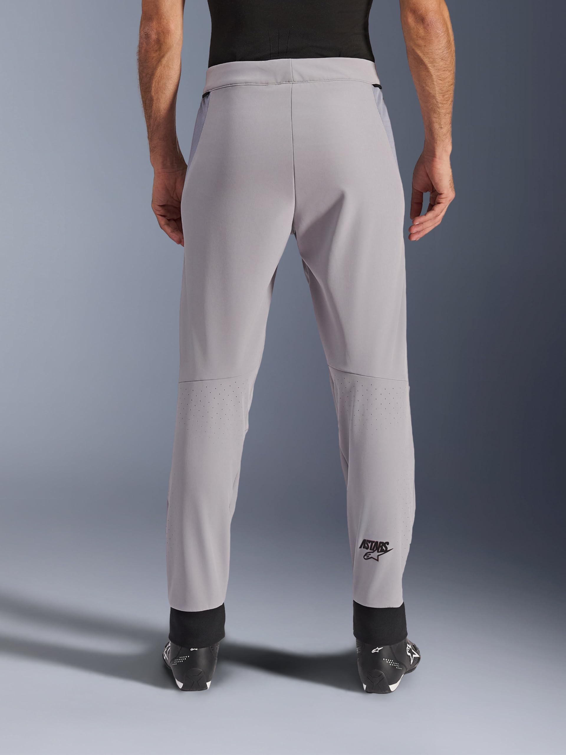 Alpinestars Aeroshell Airflow Pantaloni tessili per motociclette, grigio, S