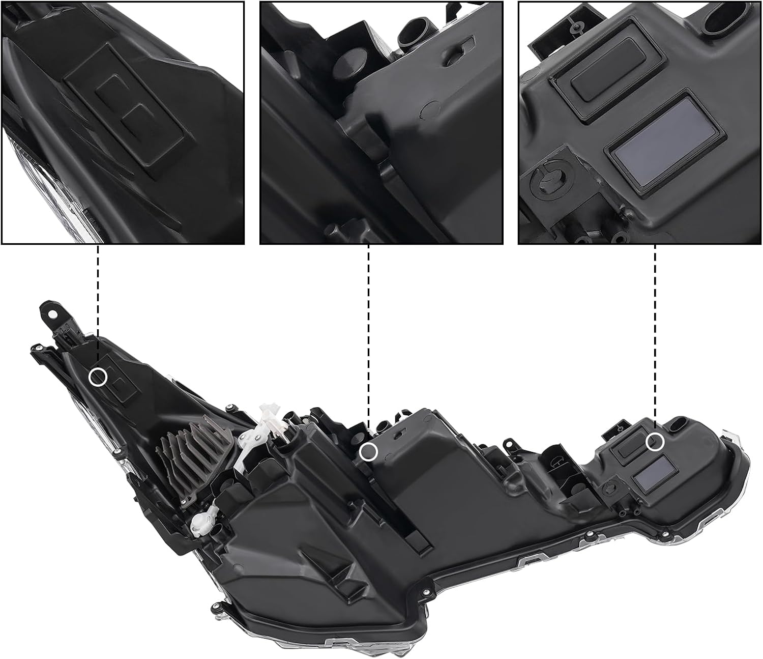 For 2024-2025 Toyota Corolla Headlights Assembly Left Side for SE XLE XSE Models,Direct Replacement LED Headlamps with DRL,81150-02U60/8115002U60 (Left Driver Side)
