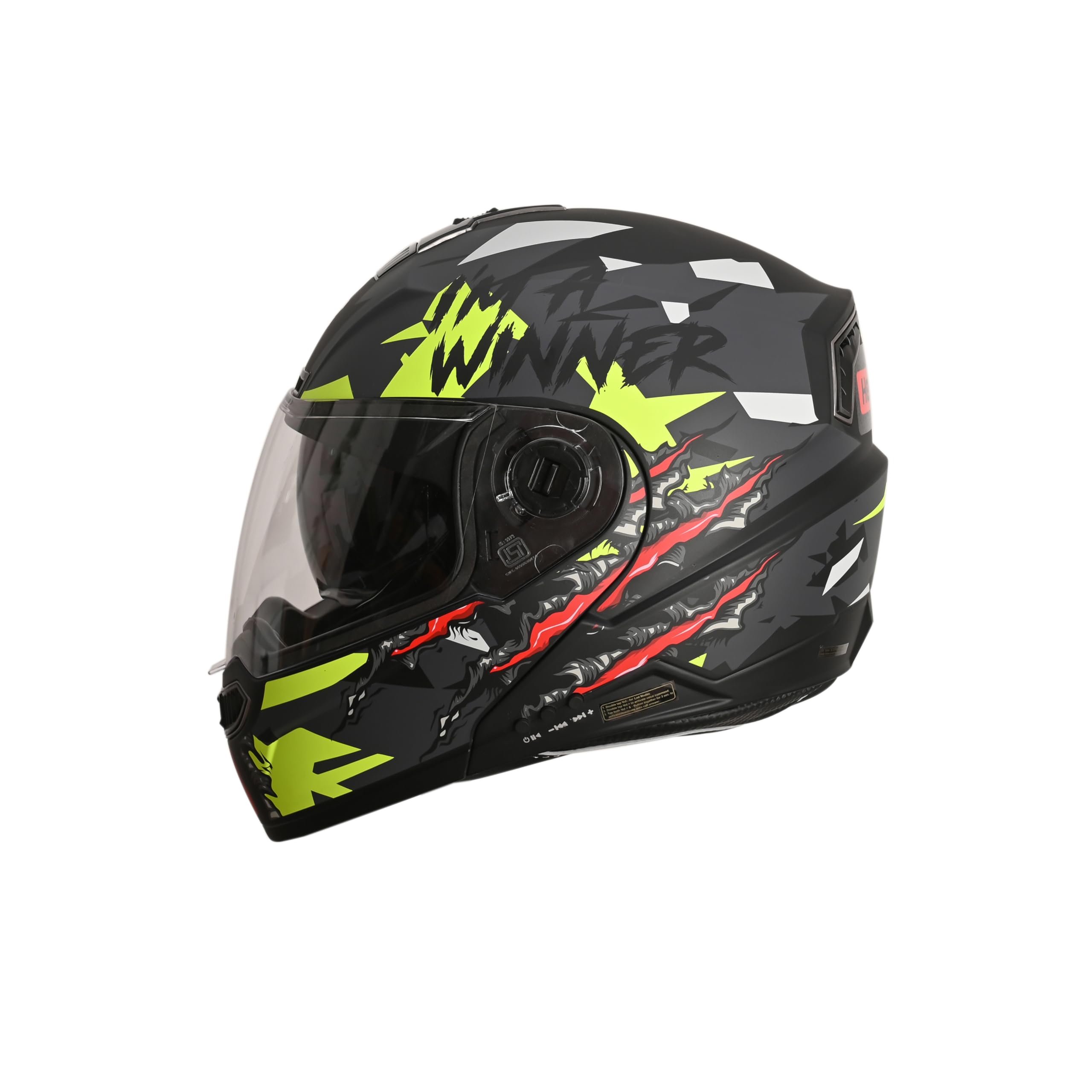 Helmet N2 Air 7: Smart Bluetooth Helmet with Calls | Music | GPS | Waterproof | Voice Assistant & Dual Visor