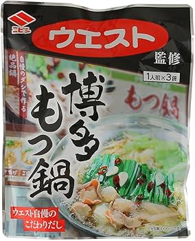 もつ鍋 Amazon.co.jp: [ニビシ醤油] ウエスト監修 博多もつ鍋 150g(50g