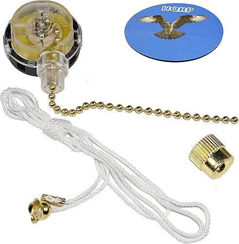 HQRP Ventilador de techo Interruptor de control de 3 velocidades compatible con ventilador de techo Hampton Bay (OFF,L-1, L-2, L-3)