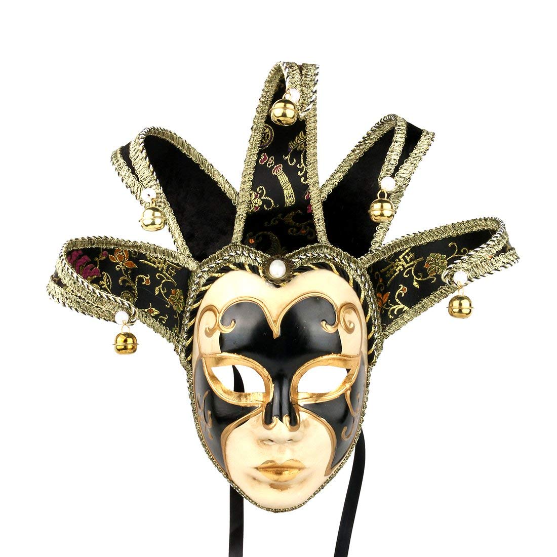 HDCRYSTALGIFTS Venetian Comedy Mask Exquisite Decoration Jester Masks for Party Halloween