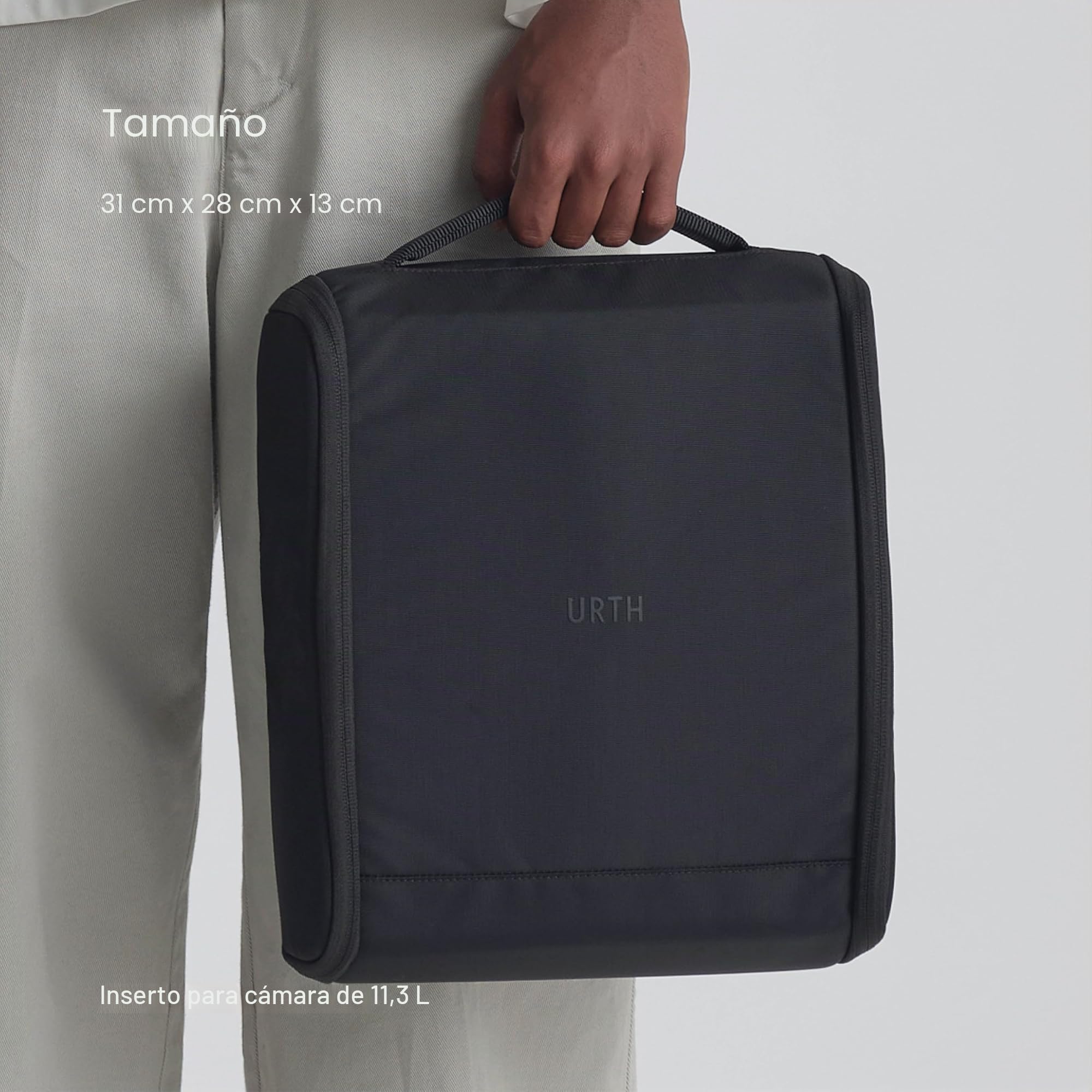 Urth ORGANIZACIÓN Personalizada | Diseñado para Proteger una cámara DSLR, 3 Objetivos, un Kit de filtros para Objetivo Accesorios para cámara.