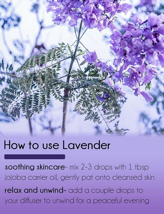 Lavender 40-42 32 fl oz (946 ml) Aluminum Bottle w/Plug Cap 100% Pure Essential Oil GreenHealth