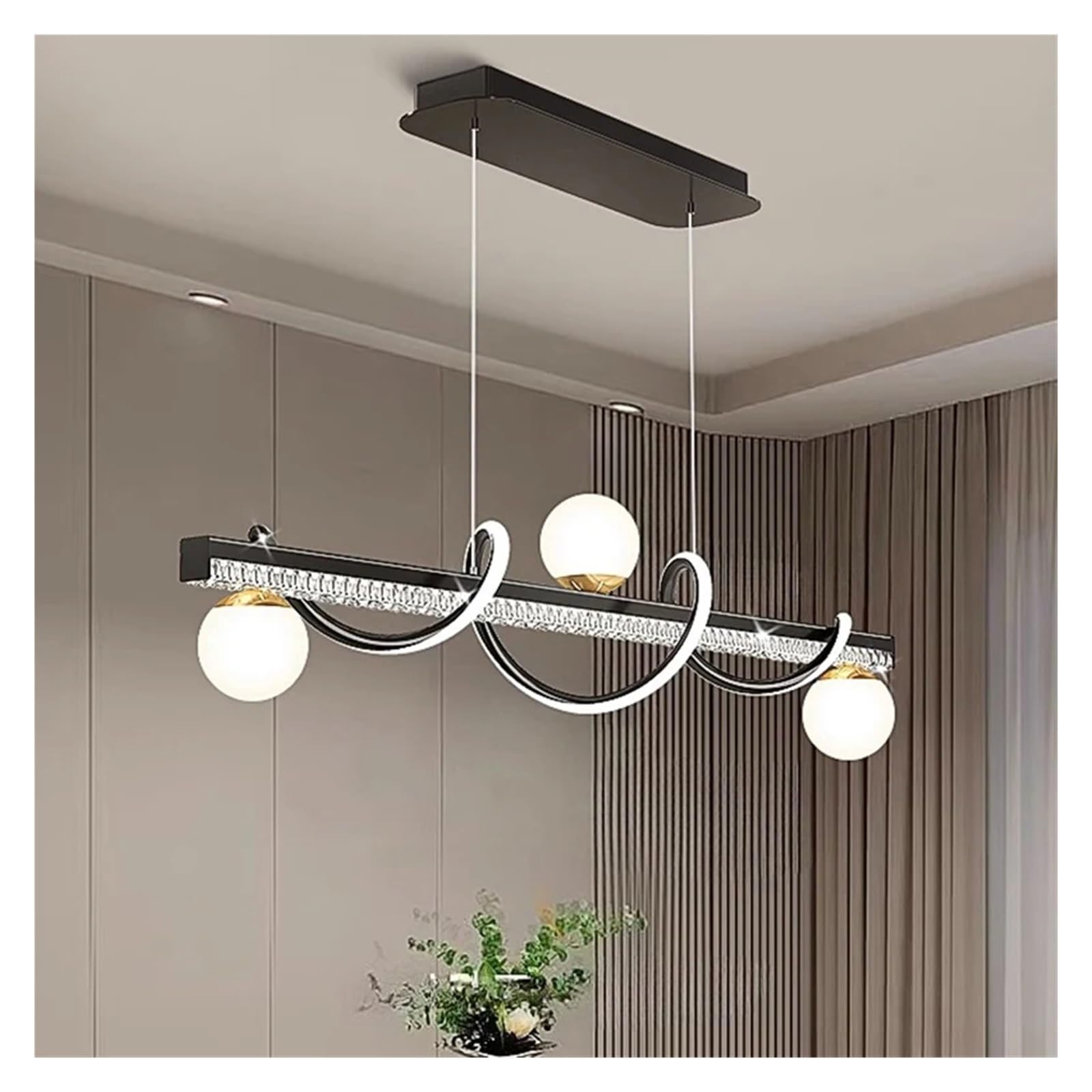MESOVFCA Home Decor Chandeliers Compatible with Dining Room Lustre Pendant Lights Hanging Lamps Compatible with Ceiling Light Fixture Indoor Lighting