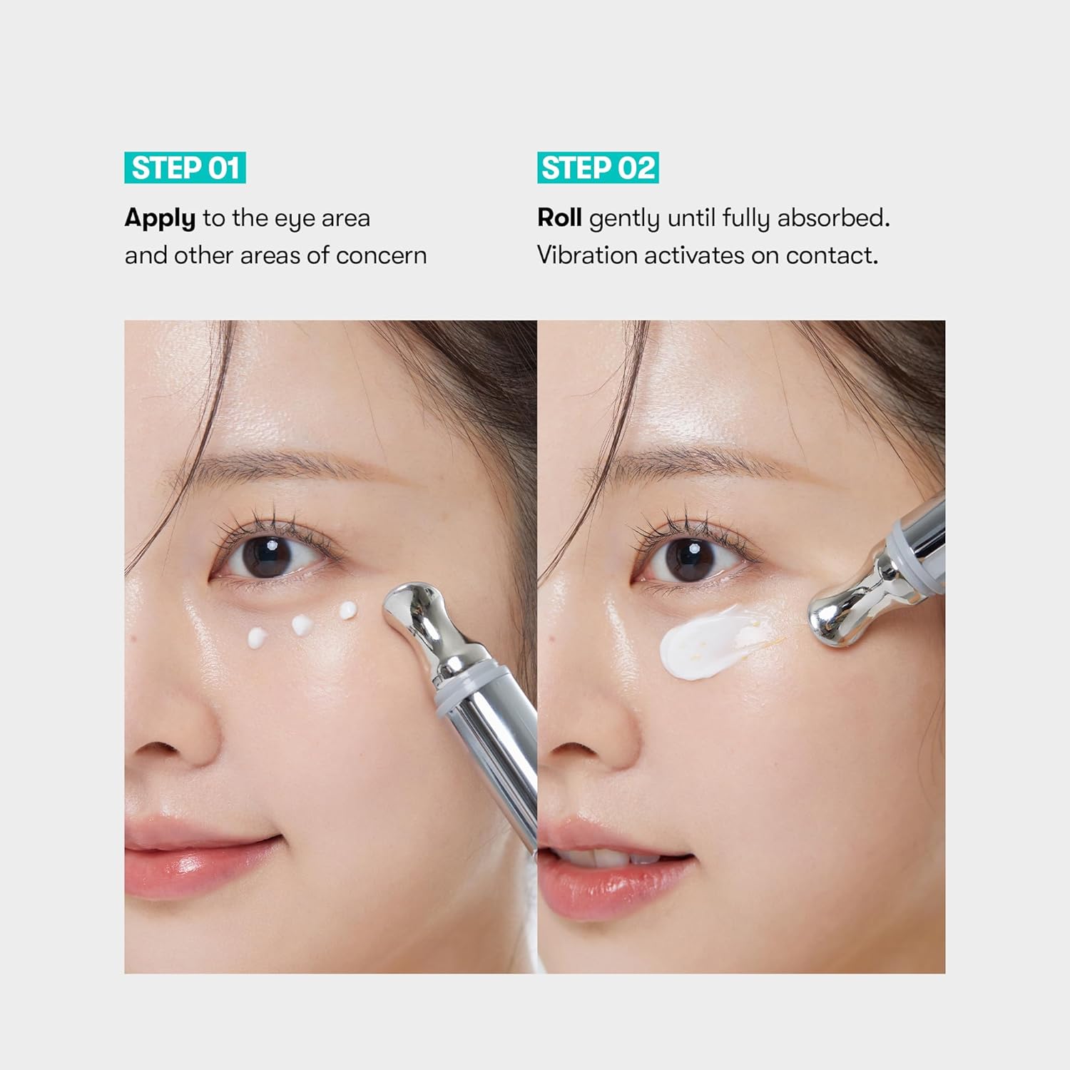 VT COSMETICS PDRN Reedle Shot Firming Eye Cream (0.51 fl oz / 15ml), Ultra-Micro Vibration Eye Cream for Firming & Elasticity, Targeted Wrinkle Care, PDRN Collagen, Korean Skincare