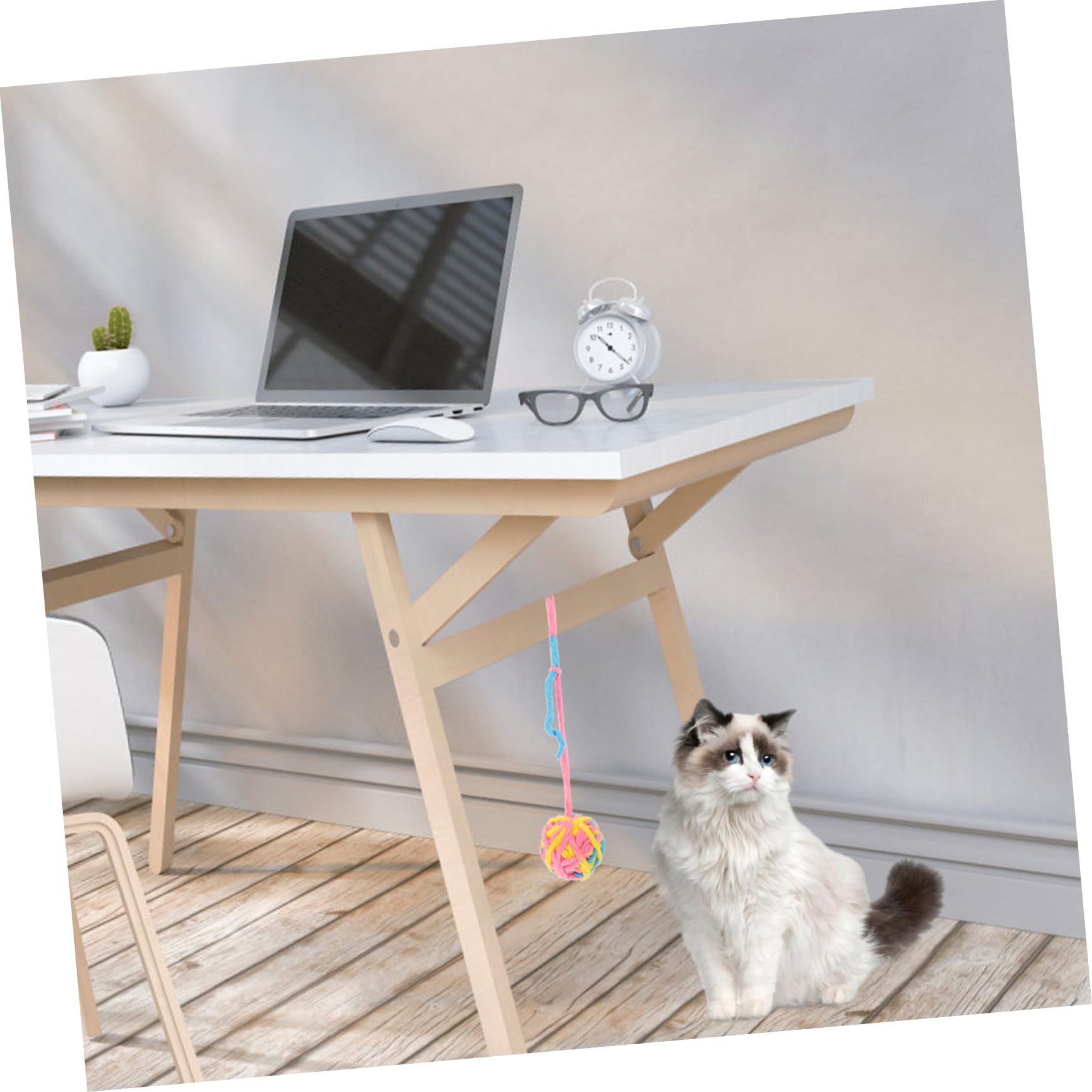 minkissy 20pièces Jouet Griffoir pour Chat Balles Colorées avec Clochettes pour Intérieur Accessoires Ludiques pour Kittens